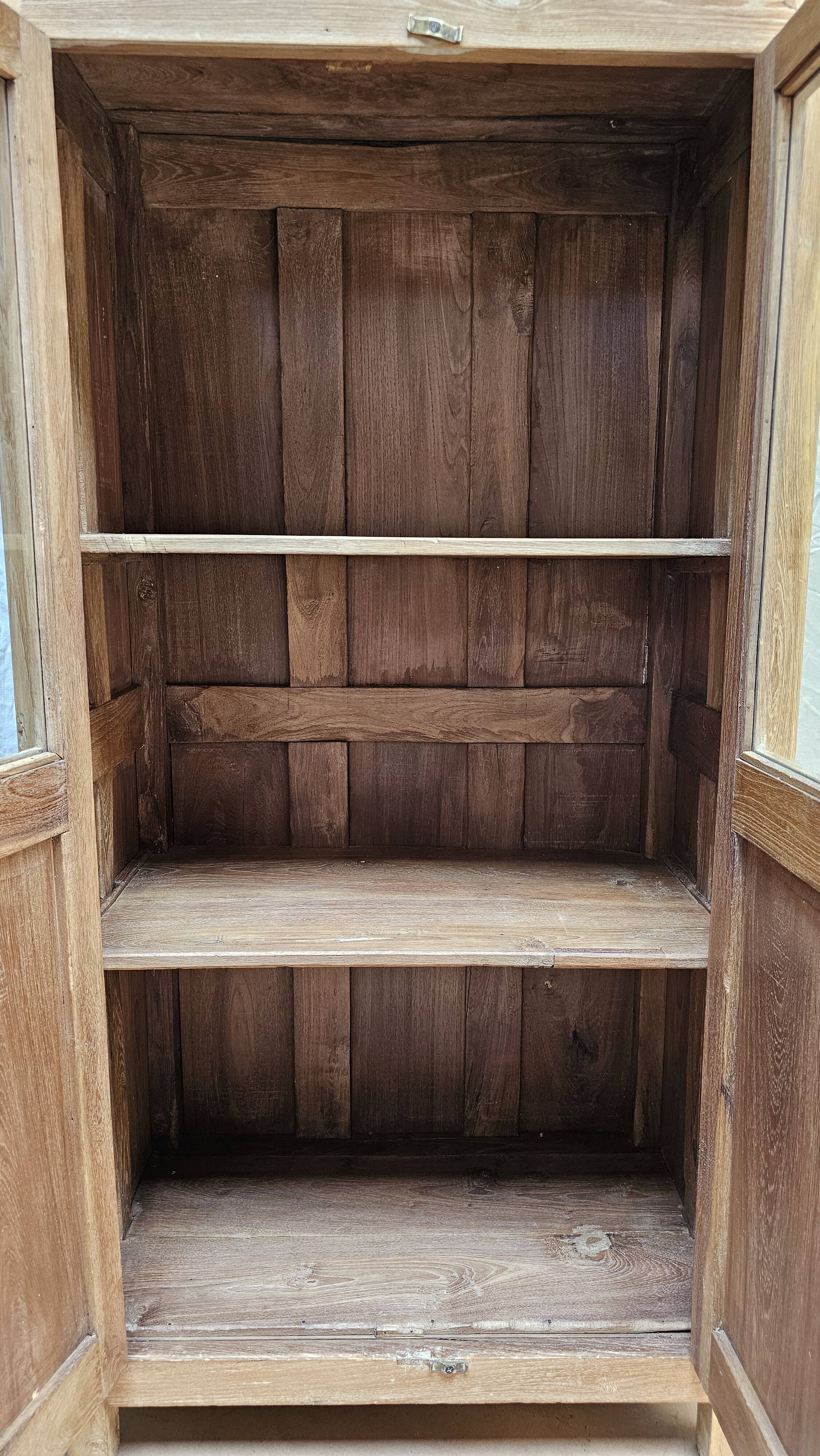 Natural Burmese teak sideboard