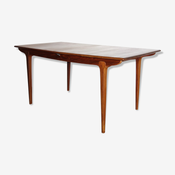 Table scandinave extensible en teck des années 60