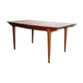 Table scandinave extensible en teck des années 60