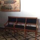 Early 20th-century solid oak bench