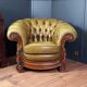 Chesterfield club armchair in baroque style