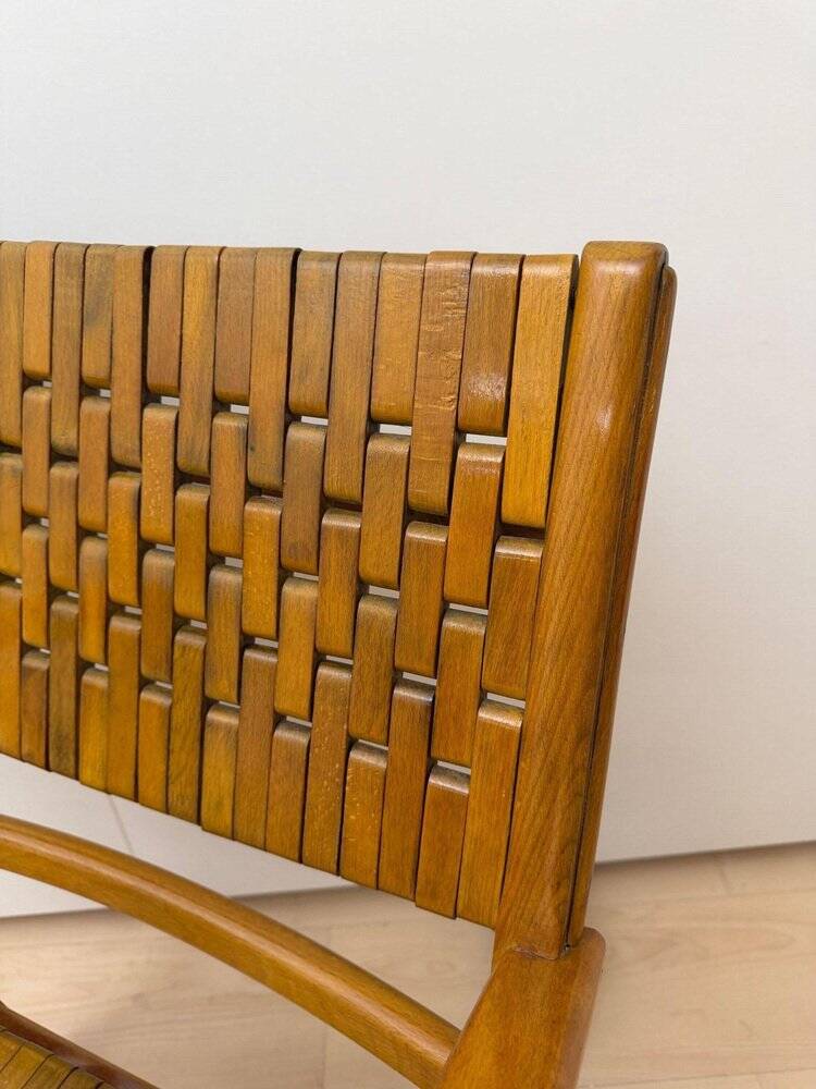 Gelenka Armchairs in Solid Beech Wood, Germany, 1950, Set of 2