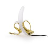 Lampe de Table • Banane Louie • Version Gold • Seletti • 2000