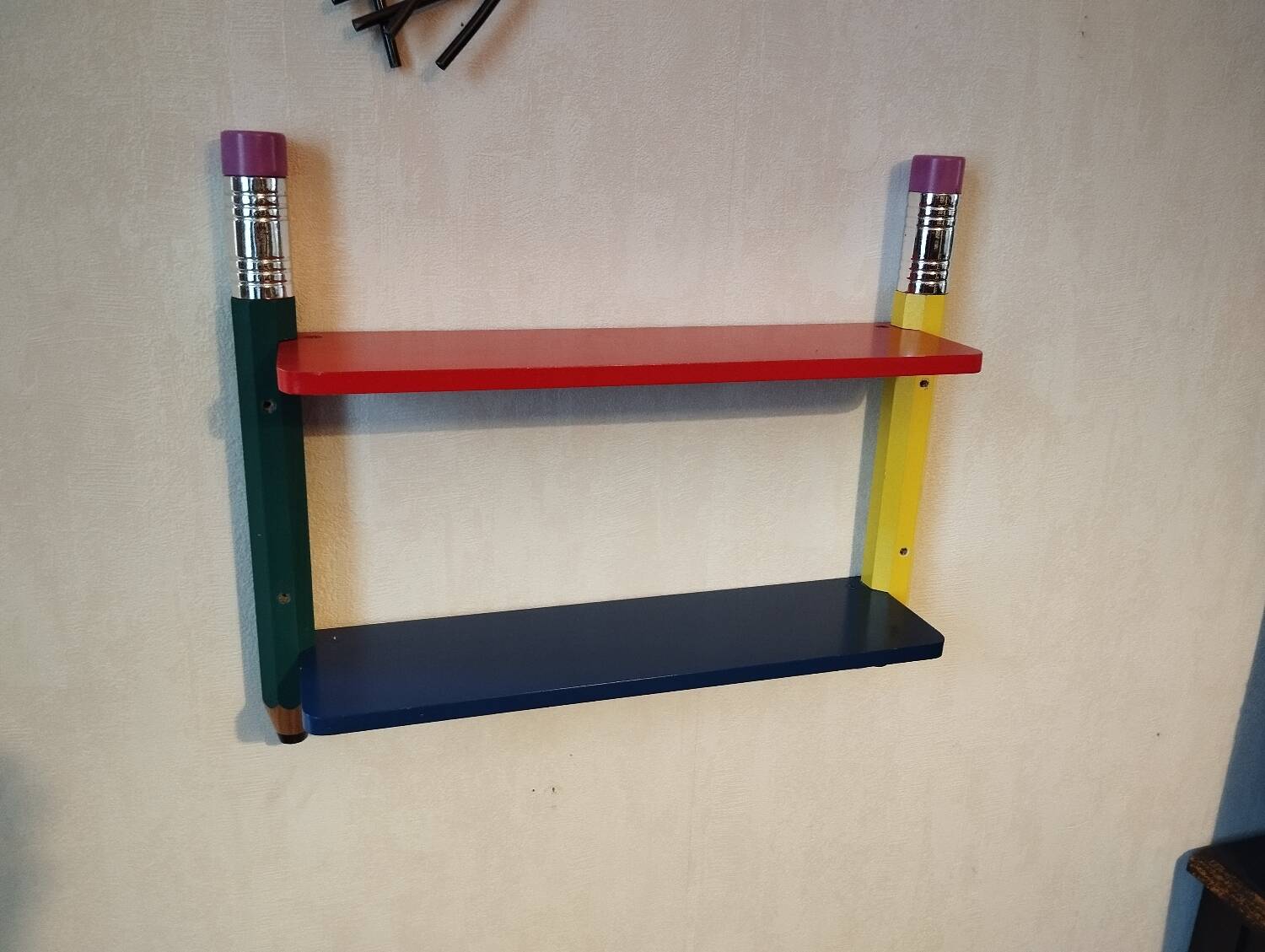 Pierre SALA style vintage pencil shelf