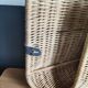 Porte revue mural vintage rotin osier