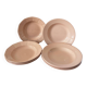 Vintage set of 8 powder pink soup plates Digoin Sarreguemines