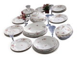 Antique table service in Limoges porcelain by F. Legrand, period A.