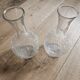 Pair of cracked glass vases