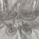 Suite of 5 old Baccarat walking glasses in crystal and glass