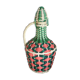 Bouteille fils scoubidou vert et rose