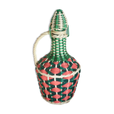 Bottle green and pink scoubidou yarn