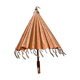 Powder pink paper umbrella and wooden handle