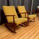 Set of Danish rocking chairs by Georg Jensen for Kubus Furniture, 1950s