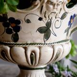 Ceramic pot cover vase Capodimonte, Naples