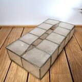 Mother-of-pearl and brass tissue box