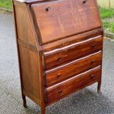 Louis XV style solid wood secretary