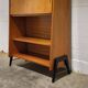 Vintage secretaire with bookcase, 1950s
