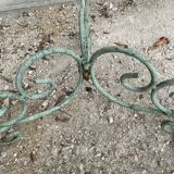 Pedestal cans wrought iron plants