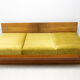 mid century sofabed in walnut by jindrich halabala for up zavody, 1950´s