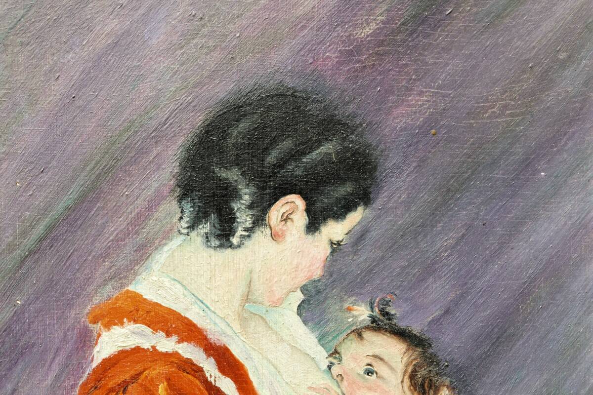 “Louise breastfeeding her child", after Mary Cassatt, 1939