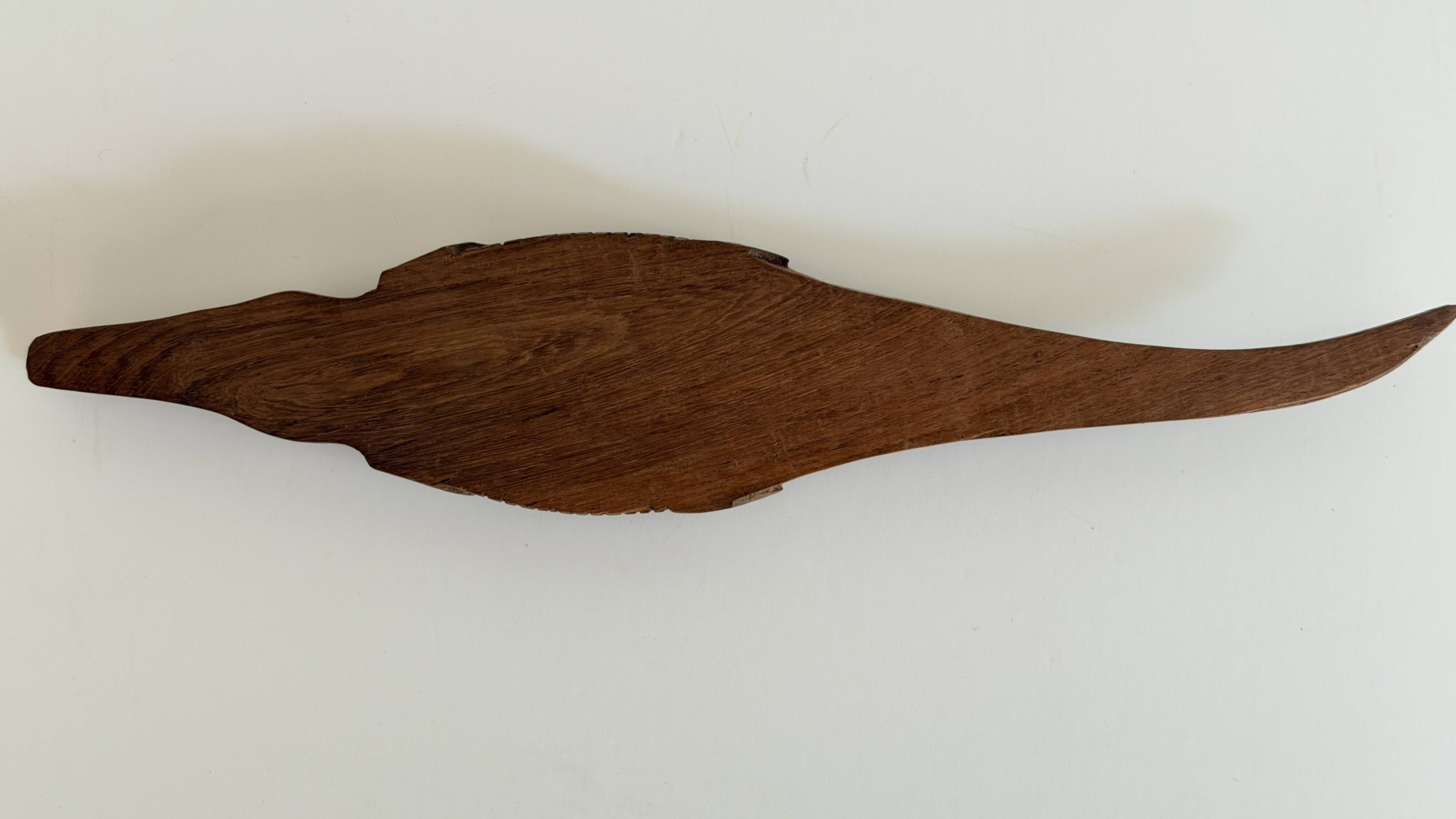 Carved wooden ashtray