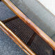 Bamboo coffee table canage and smoked glass