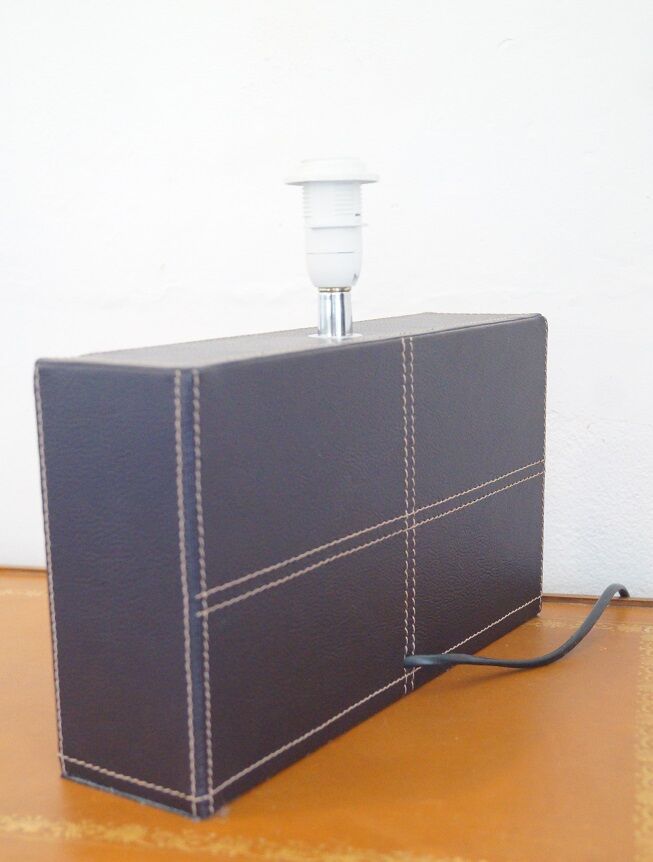 Leatherwrapped lamp, 1980