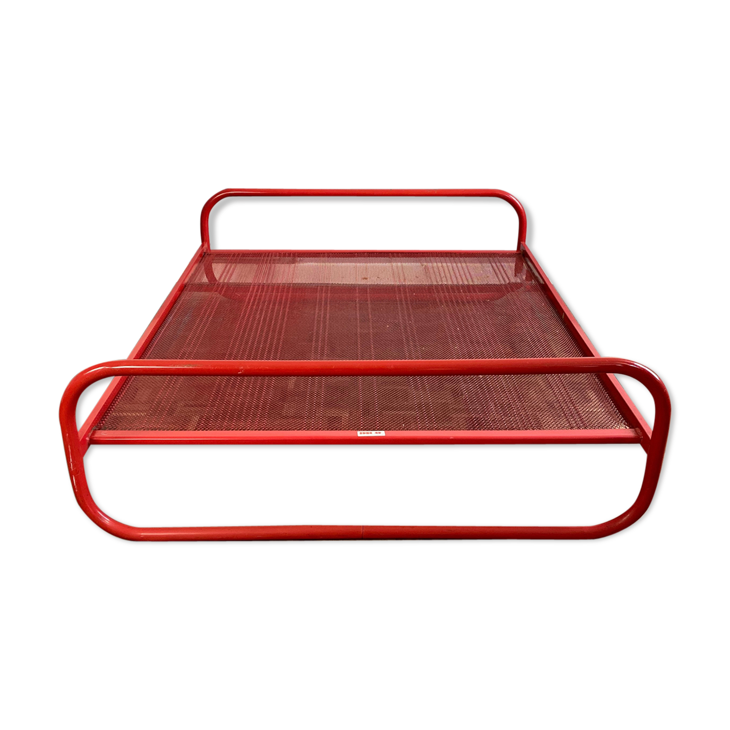 Bauhaus Style Tubular Steel Double Bed Frame, Netherlands, c.1980