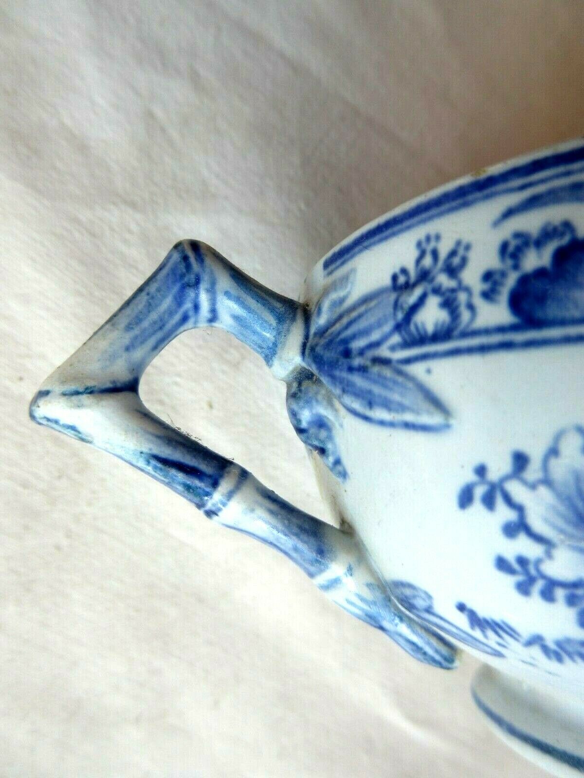 Tasse à café et soucoupe Creil Montereau, modèle Yédo