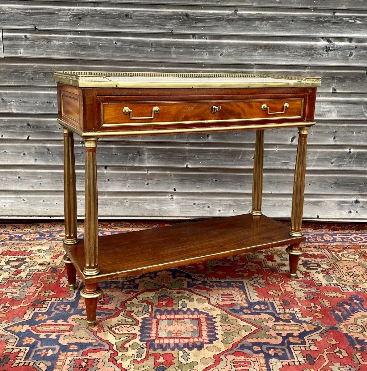 Mahogany console of Louis XVI XVIII th century period