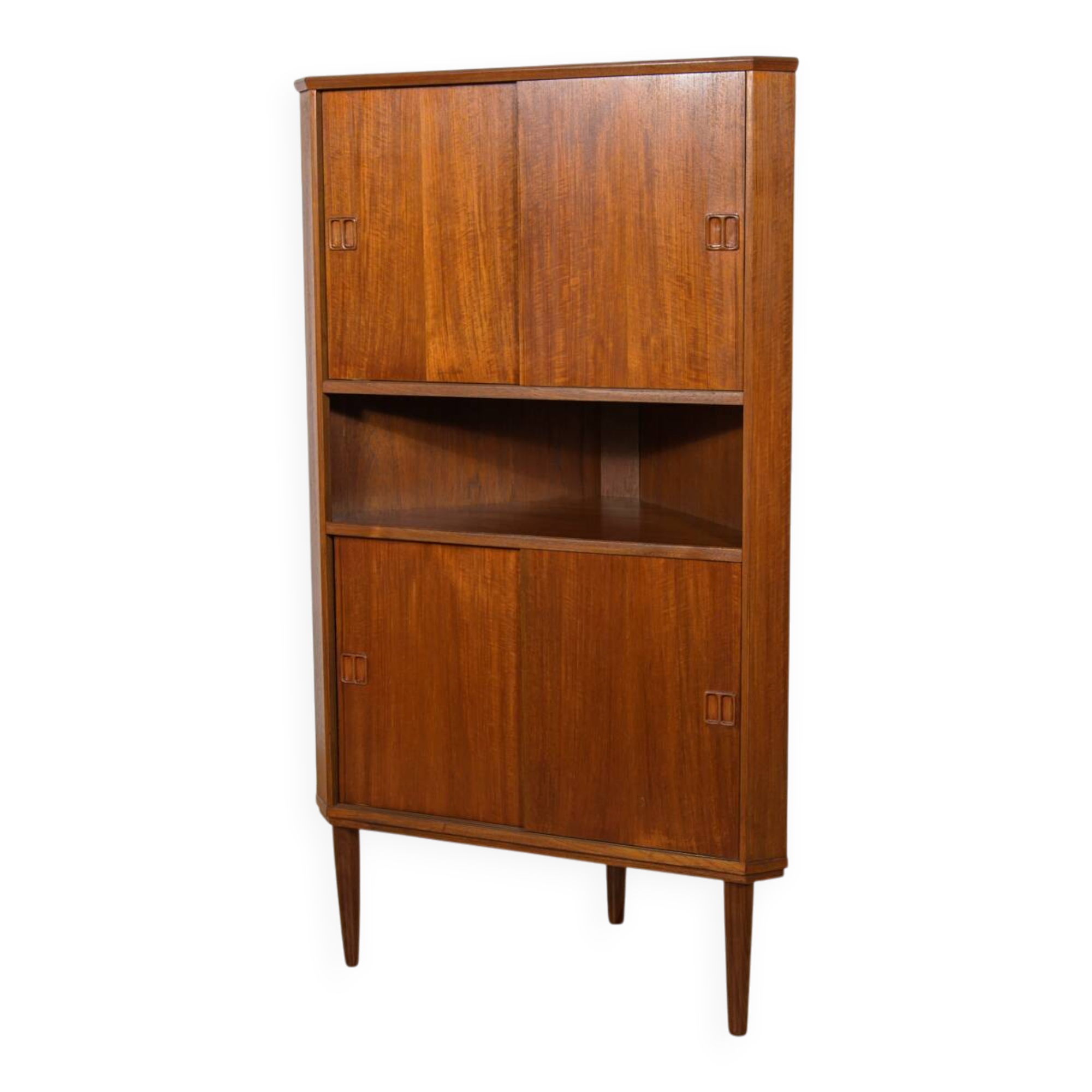 Mid-Century Modern Teak Corner Cabinet, 1960s