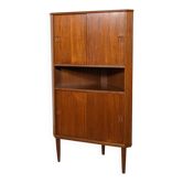 Mid-Century Modern Teak Corner Cabinet, 1960s