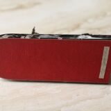 Art Deco bookends "Doe & Fawn" in black marble and gold metal