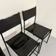 6 leather chairs "101" Italian design Belotti Alias 1980 vintage