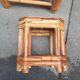 Set of two bamboo plant holders