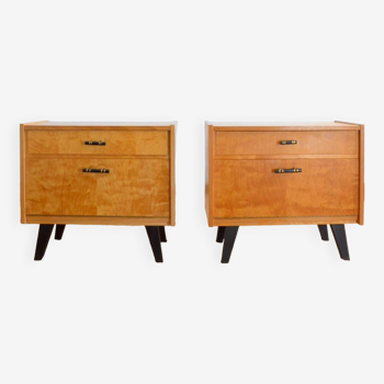 Pair of vintage 1960s bedside tables