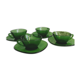 Set of 4 cups and under cups Vereco