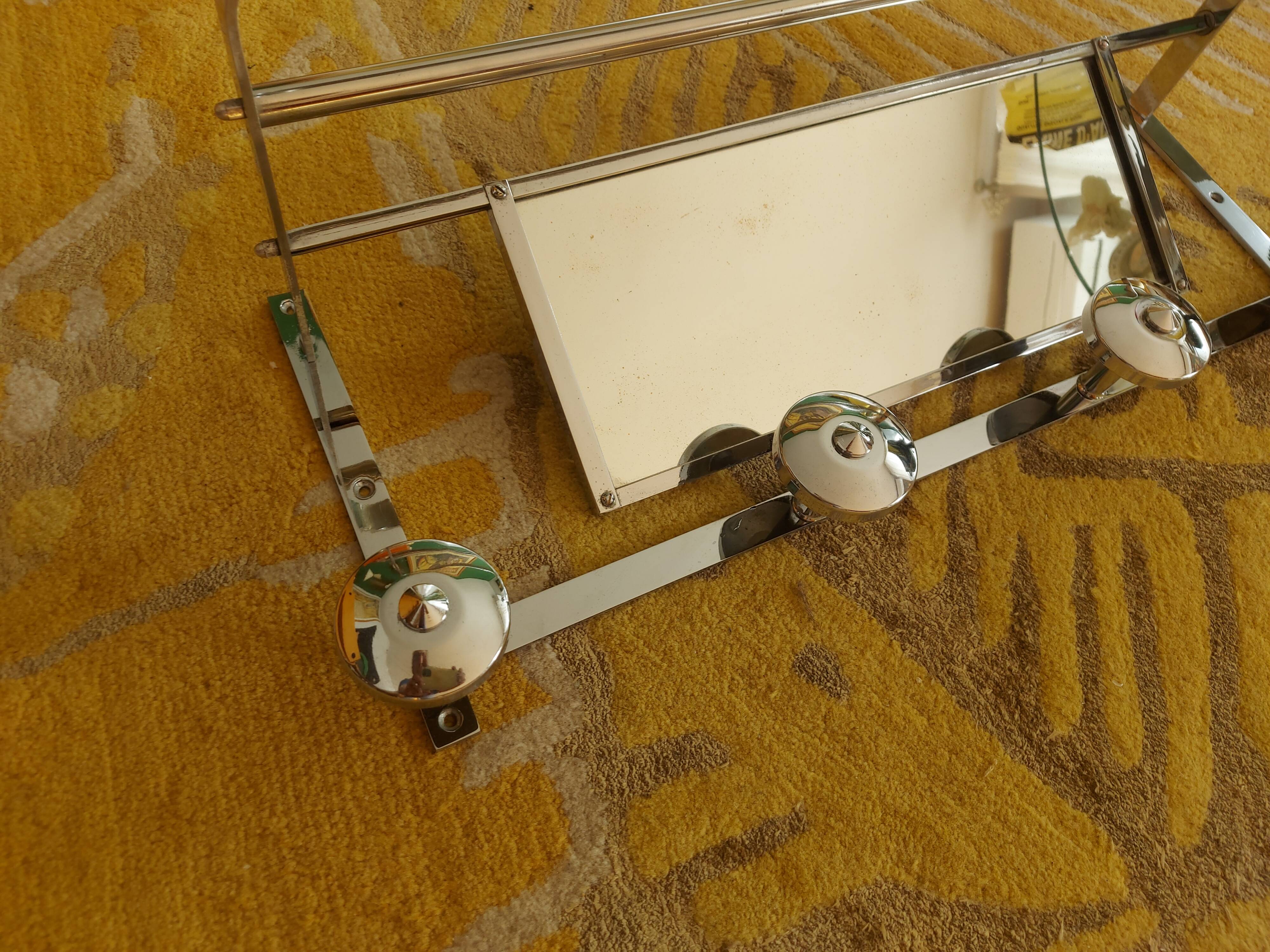 Wall-mounted mat rack, 40's hat rack