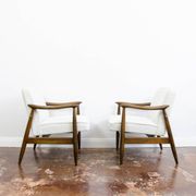 Mid-century armchairs GFM-87 by J. Kędziorek, GFM, Poland, 1960s, set of 2