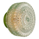Vintage moulded glass wall or ceiling light globe