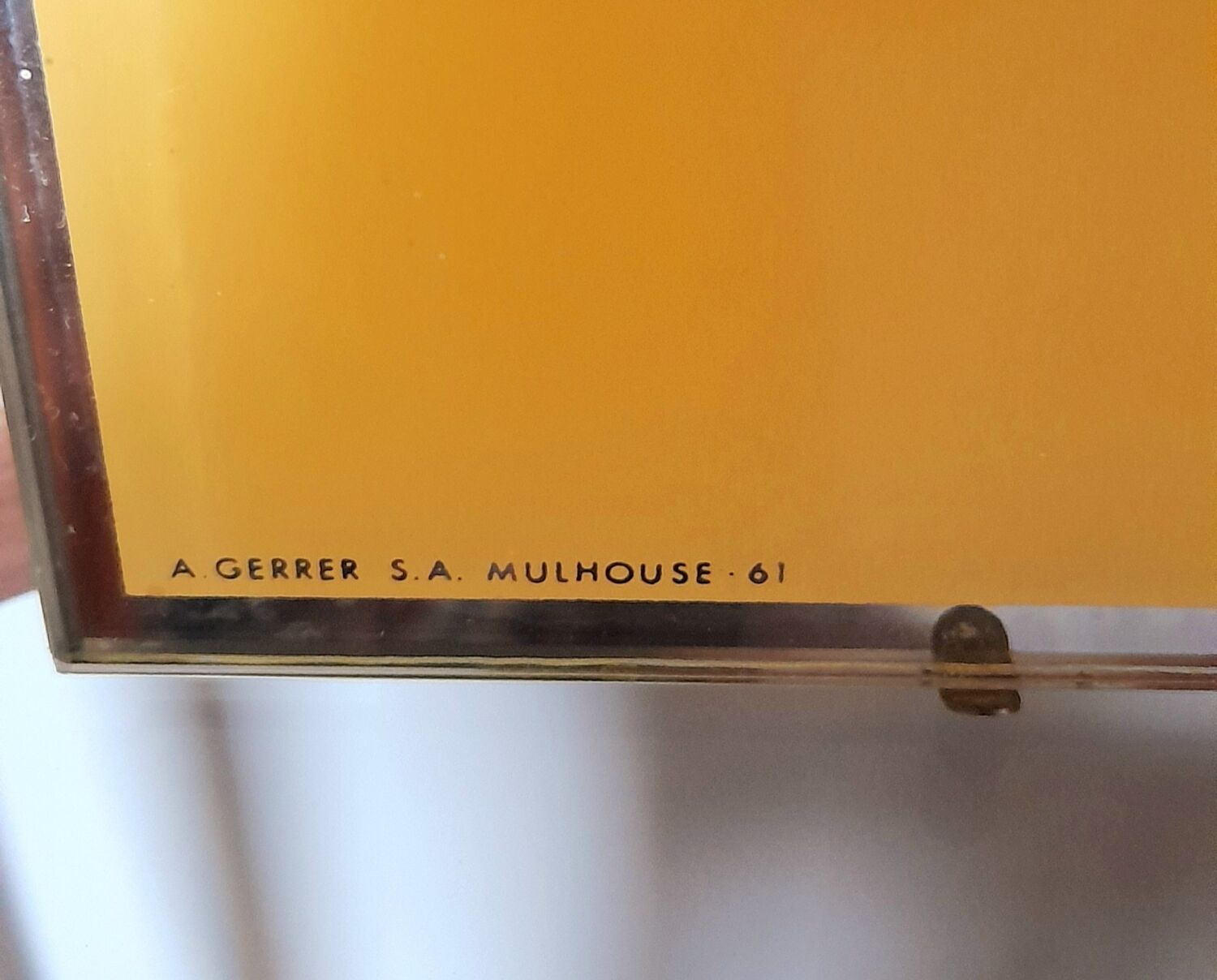Calendrier perpétuel en vitrophanie 60s