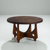 Angel Pazmino round coffee table Muebles de Estilo Ecuador 1960