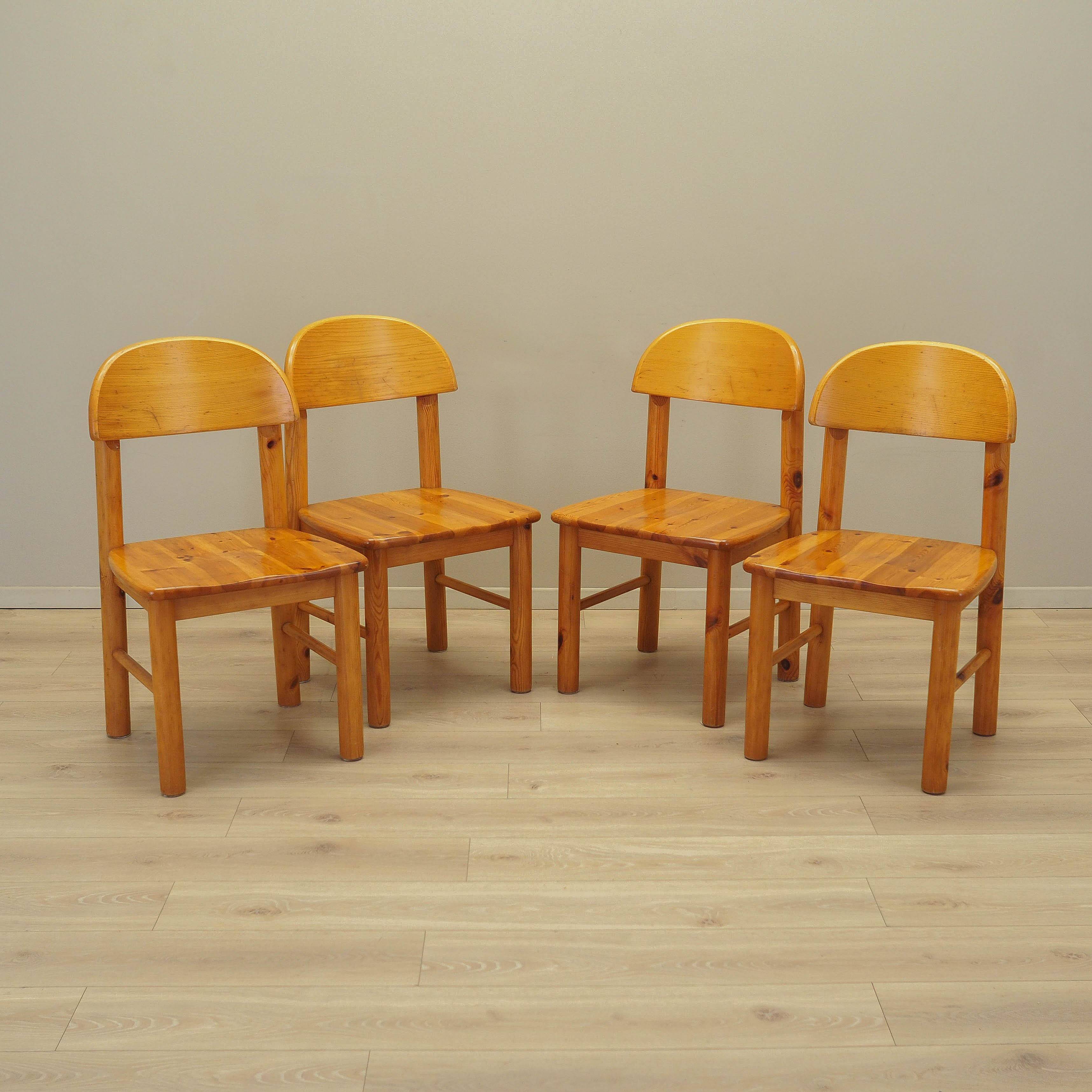 Set of four chairs, Scandinavian design, 1960s, designer: Rainer Daumiller,