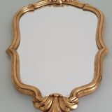 Louis XV style gilded rococo mirror