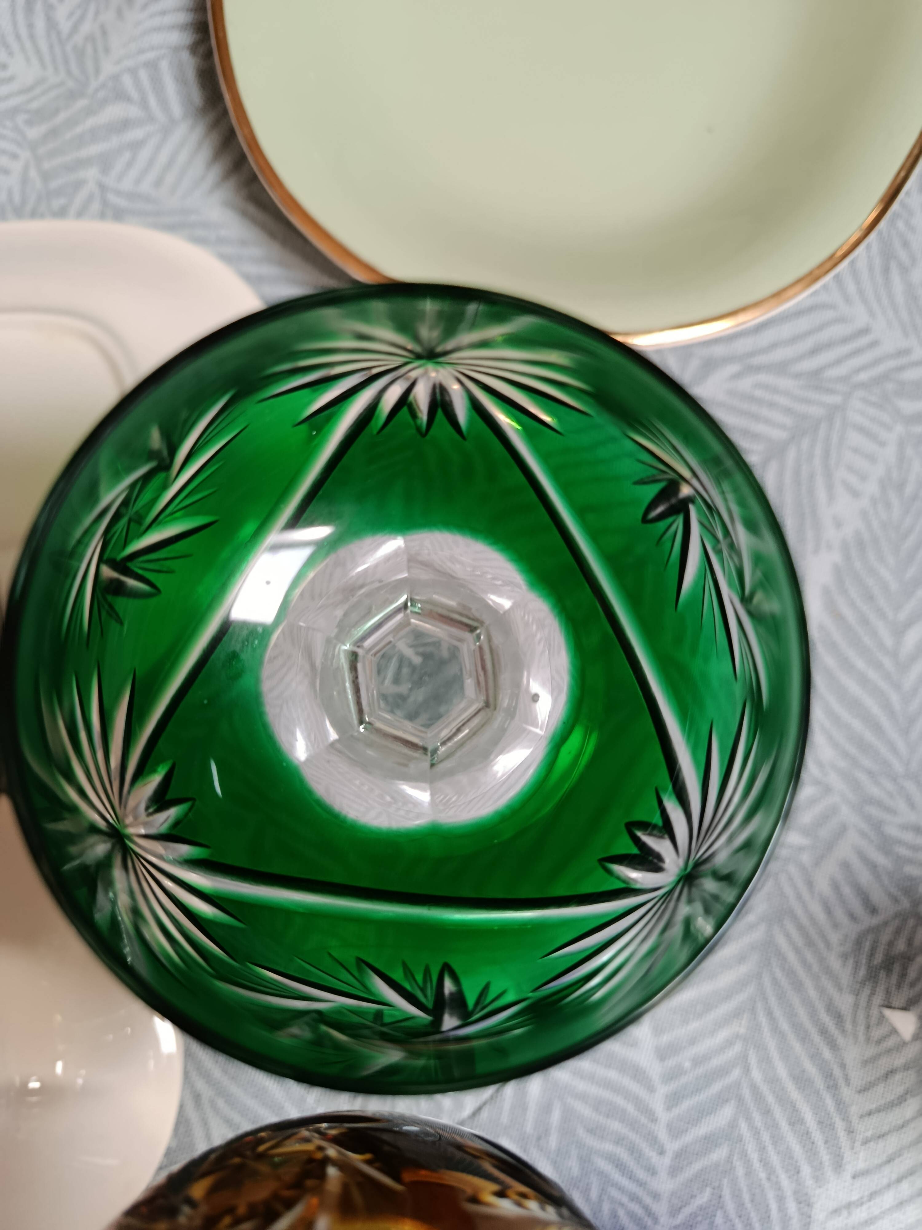 Verre en cristal type cristal de bohème