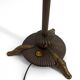 Art Deco reading lamp in bronze and stained glass – Circa 1920