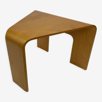 Table d’angle en bois courbé années 1970