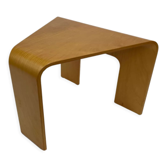 Table d’angle en bois courbé années 1970