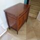 Louis XVI-style sideboard - 1 drawer - fluted legs - mahogany - solid wood