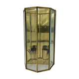 Applique deux feux en laiton et verre